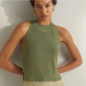 Aritzia Wilfred Sage Green Halter Top